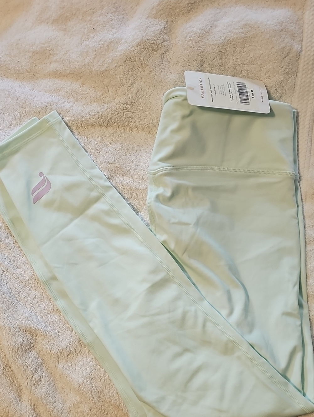 Fabletics Light Mint Green women's  Active Leggings